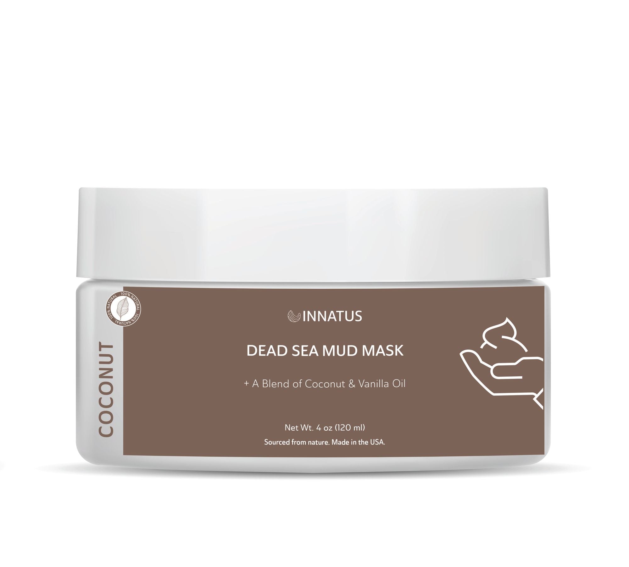 Dead Sea Mud Mask with Agave Coconut Oil – 4oz Detoxifying & Hydrating Face Mask – Purifies Skin & Controls Acne While Nourishing with Coconut Agave Oil  " - JM Variety Store